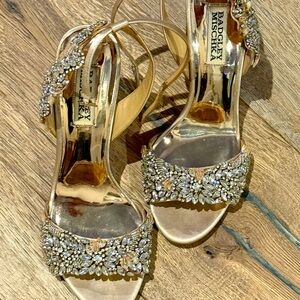 Badgley Mischka Tampa embellished sandals, size 7